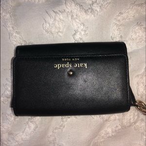 black kate spade wrist wallet